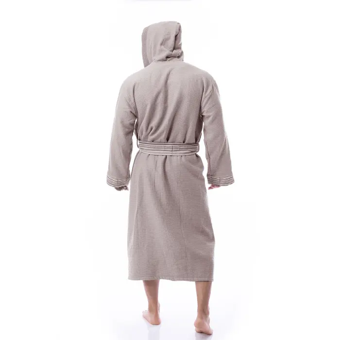 Халат Вафла Лукс - Светло сив - мъжки - 1952 - Халат Вафла Лукс - Светло сив - мъжки - 1952