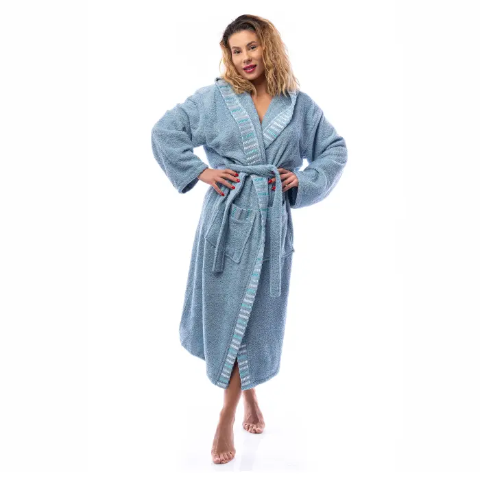 Халат Вивиен - Дънково - дамски - 2540 - Халат Вивиен - Дънково - дамски - 2540