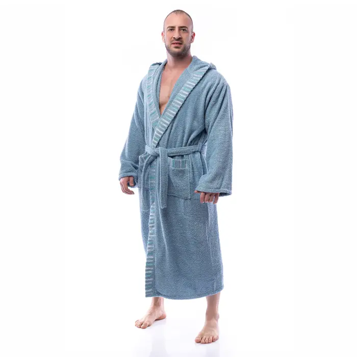 Халат Вивиен - Дънково - мъжки - 2551 - Халат Вивиен - Дънково - мъжки - 2551