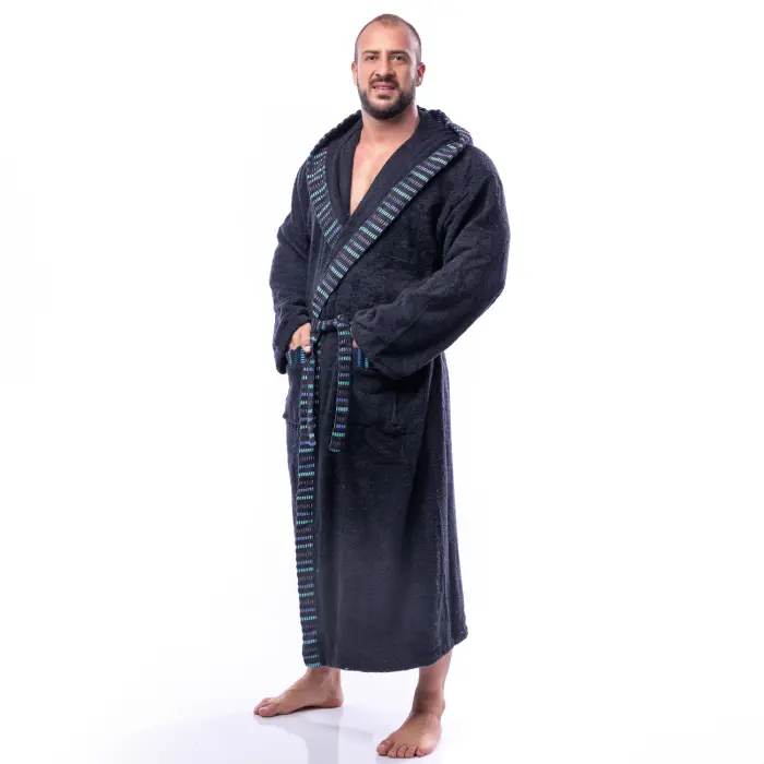 Халат Вивиен - Тъмно син - мъжки - 2412 - Халат Вивиен - Тъмно син - мъжки - 2412
