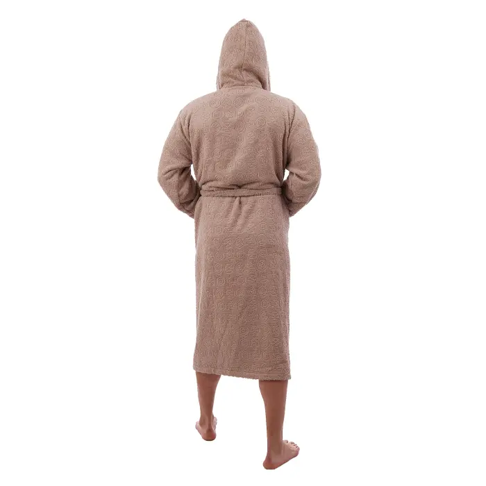 Халат ЖАКАРД - MS - Бежов - мъжки - 3532 - Халат ЖАКАРД - MS - Бежов - мъжки - 3532