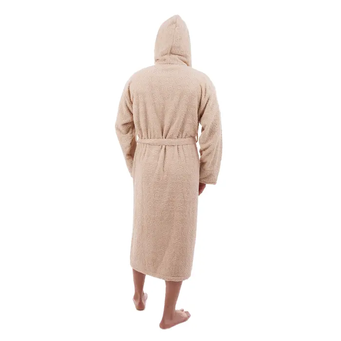 Халат ЖАКАРД - MS - Капучино- мъжки - 3539 - Халат ЖАКАРД - MS - Капучино- мъжки - 3539
