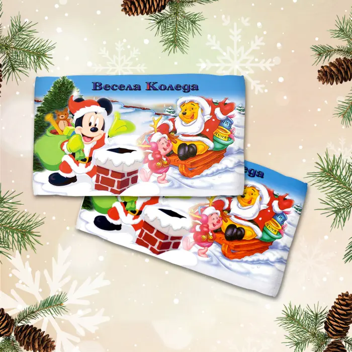 Хавлиена кърпа с коледни мотиви - 3043 - 2078 - Хавлиена кърпа с коледни мотиви - 3043 - 2078