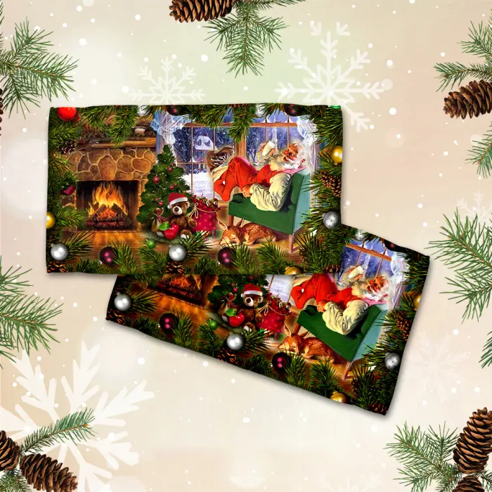 Хавлиена кърпа с коледни мотиви - 3053 - 2088 - Хавлиена кърпа с коледни мотиви - 3053 - 2088