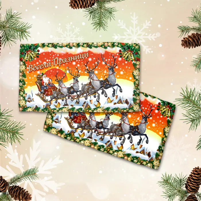 Хавлиена кърпа с коледни мотиви - 3078 - 2114 - Хавлиена кърпа с коледни мотиви - 3078 - 2114