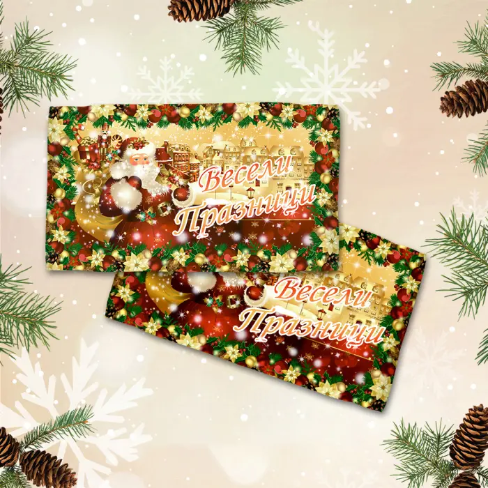 Хавлиена кърпа с коледни мотиви - 3082 - 2118 - Хавлиена кърпа с коледни мотиви - 3082 - 2118