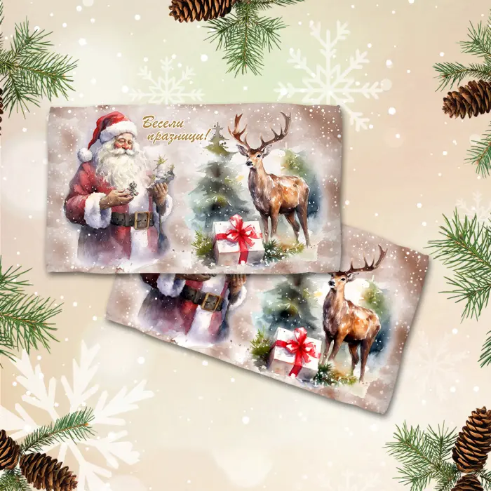 Хавлиена кърпа с коледни мотиви - 3159 - 2125 - Хавлиена кърпа с коледни мотиви - 3159 - 2125