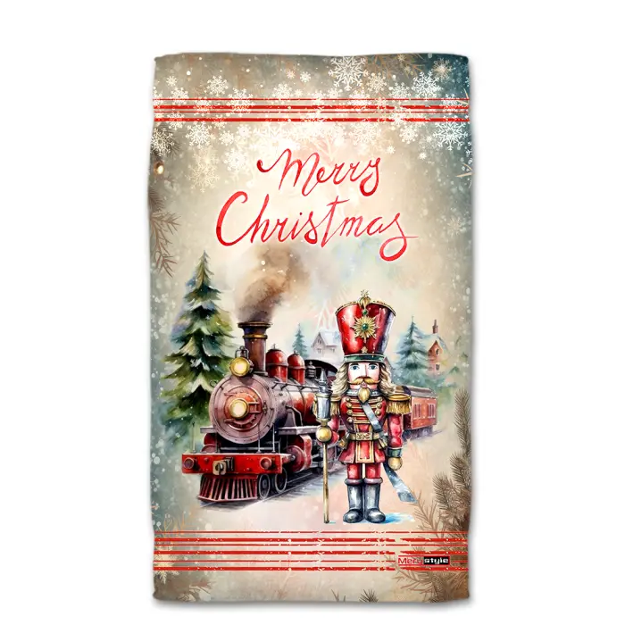 Хавлиена кърпа с коледни мотиви - 4427 - 2228 -  Хавлиена кърпа с коледни мотиви - 4427 - 2228