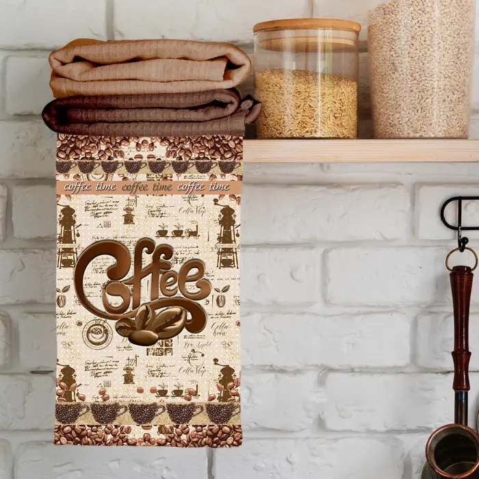 Хавлиена кърпа с принт - 3134 - 2272 - Хавлиена кърпа с принт - 3134 - 2272