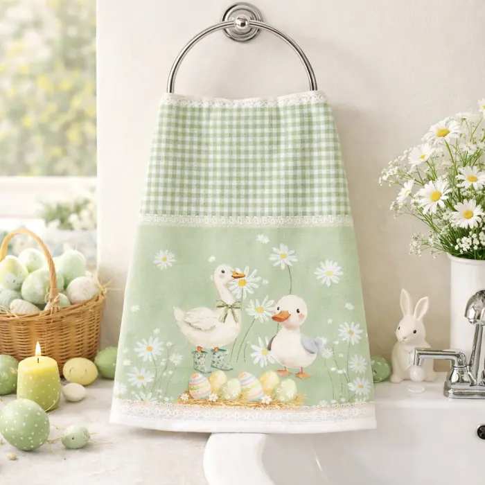 Хавлиена кърпа с Великденски мотиви - 5445 - 3816 - Хавлиена кърпа с Великденски мотиви - 5445 - 3816