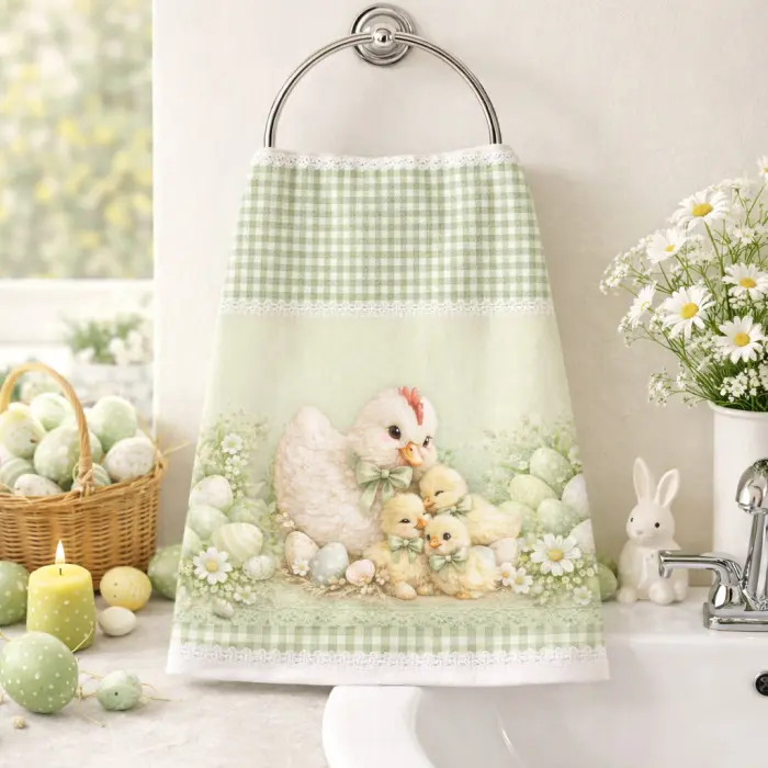 Хавлиена кърпа с Великденски мотиви - 5450 - 3821 - Хавлиена кърпа с Великденски мотиви - 5450 - 3821