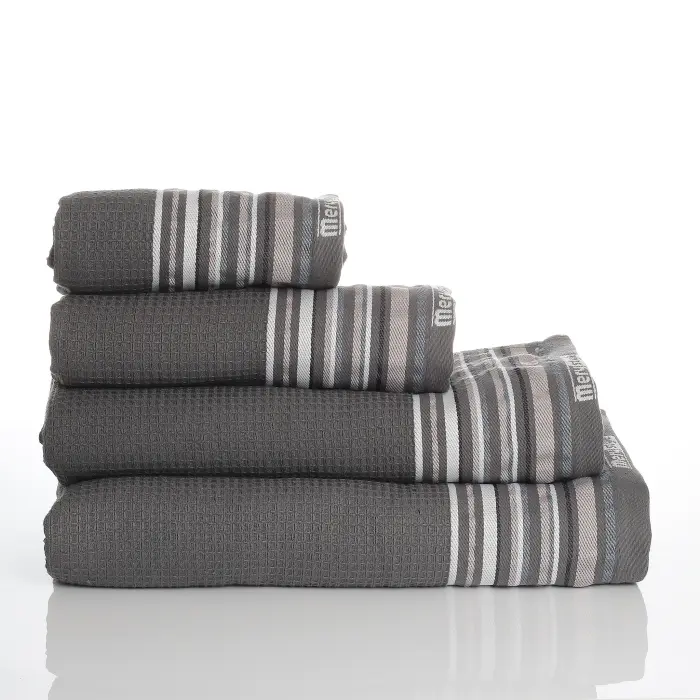 Хавлия за баня Вафла Лукс -Тъмно Сиво - 1081 - Хавлия за баня Вафла Лукс -Тъмно Сиво - 1081