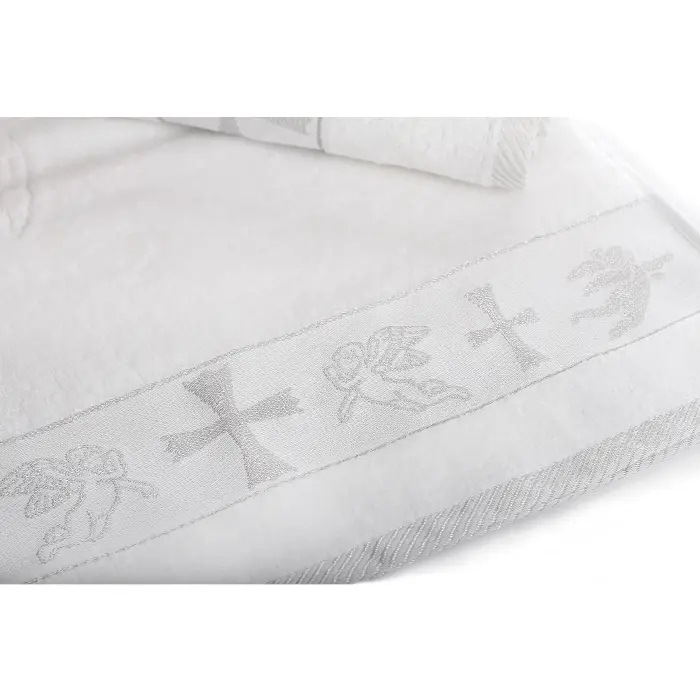 Кърпа за Кръщение с втъкани сребърни нишки - 1760 - Кърпа за Кръщение с втъкани сребърни нишки - 1760