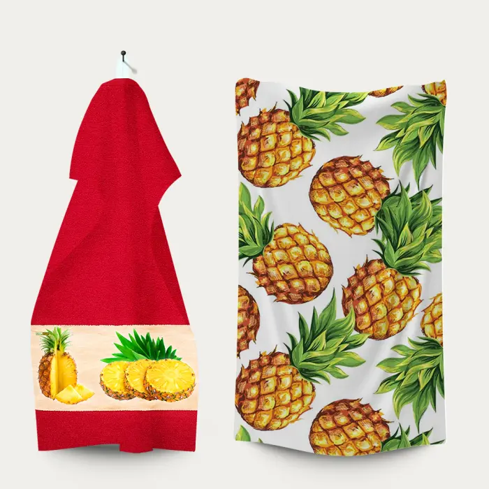 Комплект - 2 броя хавлиена кърпа с принт - 3157 - 2259 - Комплект - 2 броя хавлиена кърпа с принт - 3157 - 2259