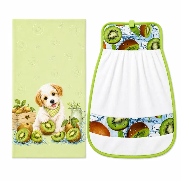 Комплект кърпи „Passion Fruits“ – Киви - 30х50 см - 5641 - 4158 - Комплект кърпи „Passion Fruits“ – Киви - 30х50 см - 5641 - 4158