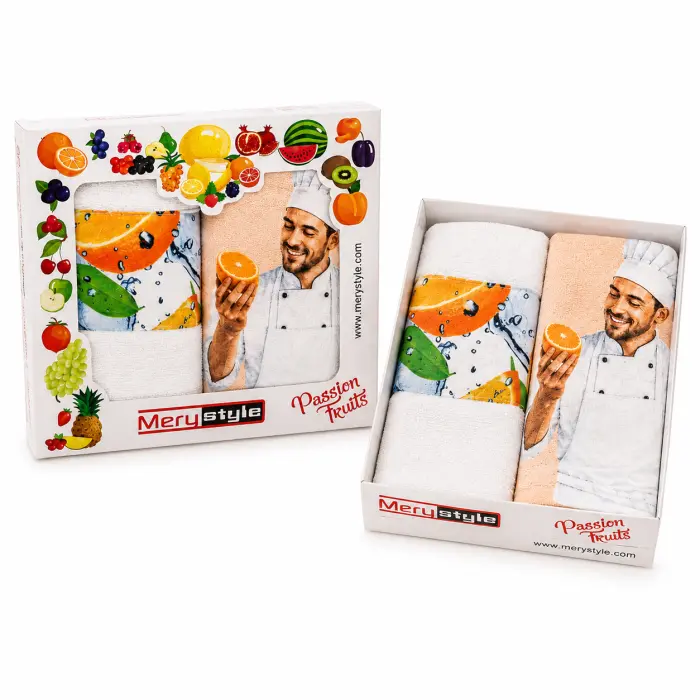 Комплект кърпи „Passion Fruits“ – Портокали - 30х50 см - 5644 - 4166 - Комплект кърпи „Passion Fruits“ – Портокали - 30х50 см - 5644 - 4166