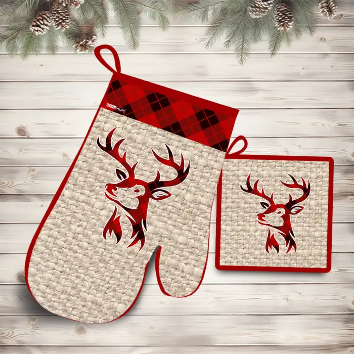 Комплект ръкохватки с коледни мотиви - 3007 - 1981 - Комплект ръкохватки с коледни мотиви - 3007 - 1981