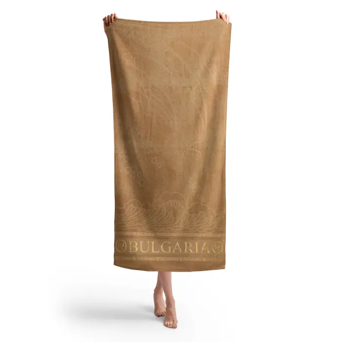 Плажна хавлия Делфин MS - Капучино - 3020 -  Плажна хавлия Делфин MS - Капучино - 3020