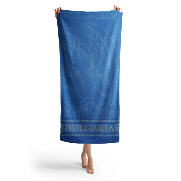Плажна хавлия Делфин MS - Дънково - 3024 - Плажна хавлия Делфин MS - Дънково - 3024