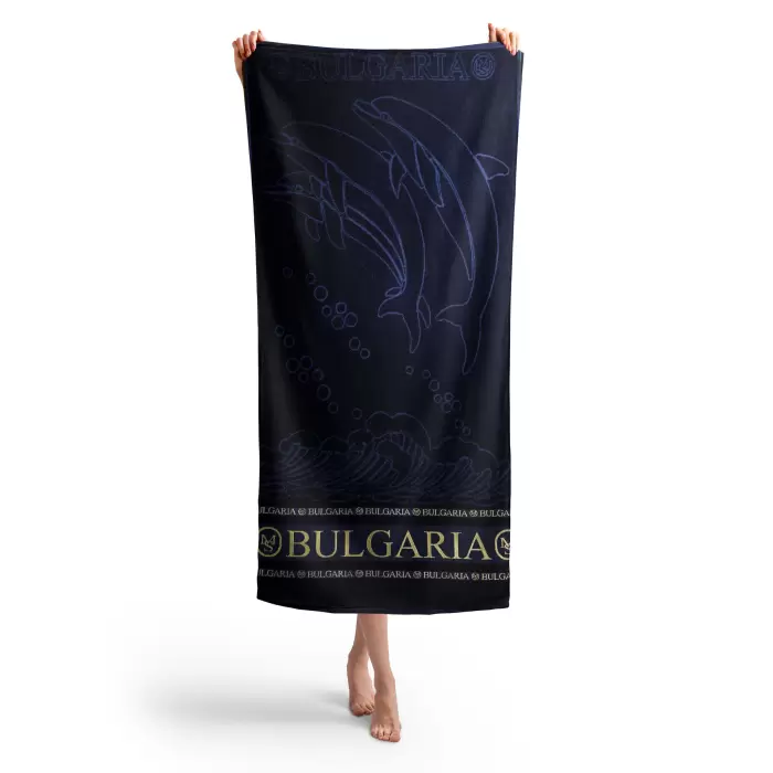 Плажна хавлия Делфин MS - Тъмно Син - 346 - Плажна хавлия Делфин MS - Тъмно Син - 346