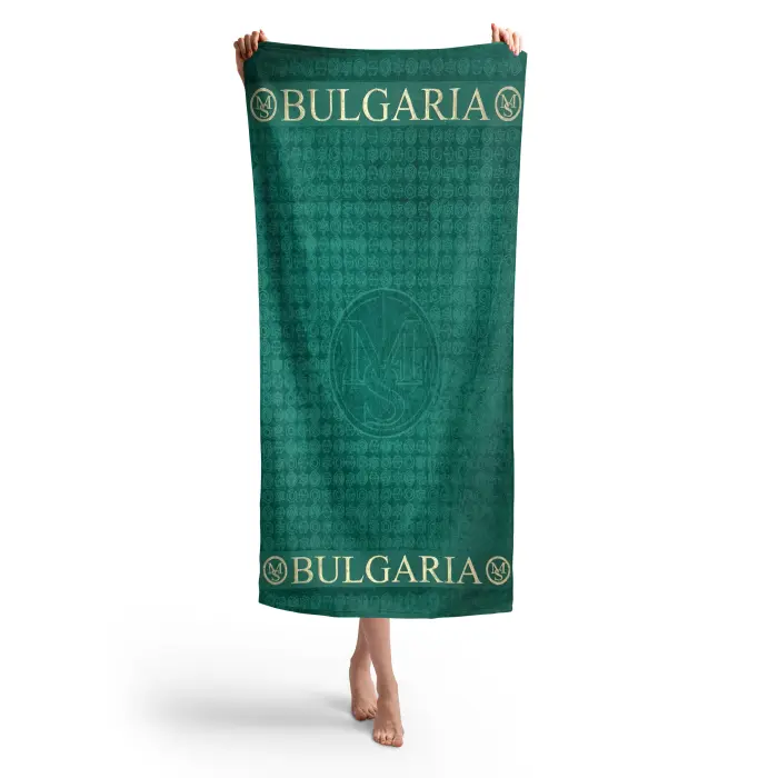 Плажна хавлия MS - Маслено зелено - 3843 - Плажна хавлия MS - Маслено зелено - 3843