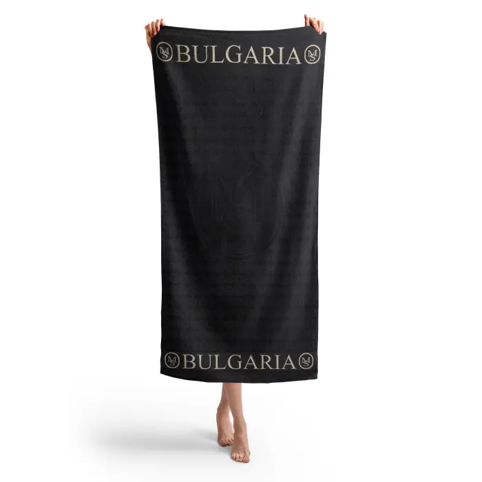 Плажна хавлия MS - Черно - 430 - Плажна хавлия MS - Черно - 430