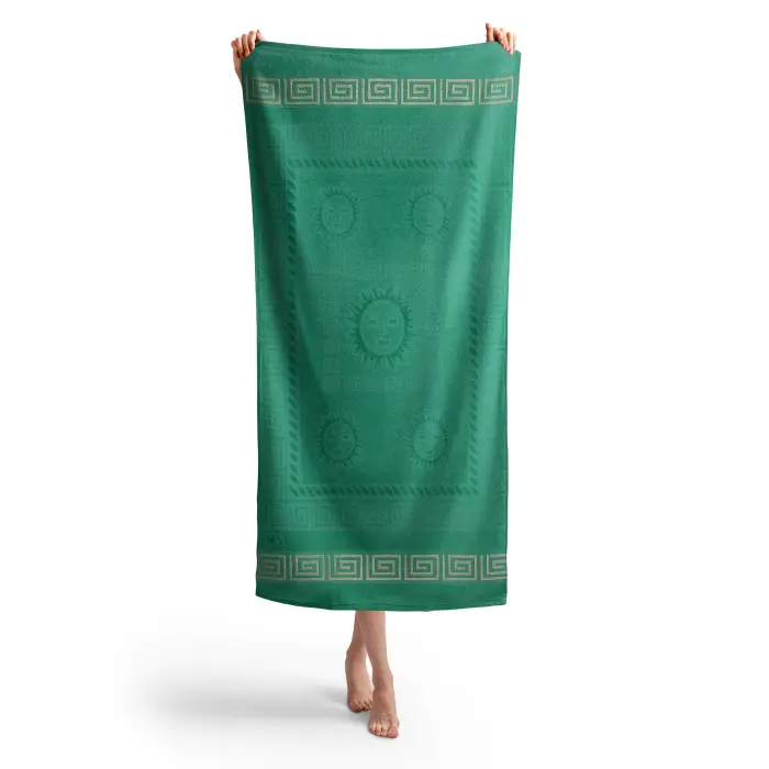 Плажна хавлия с мотив - Мента - 1174 - Плажна хавлия с мотив - Мента - 1174