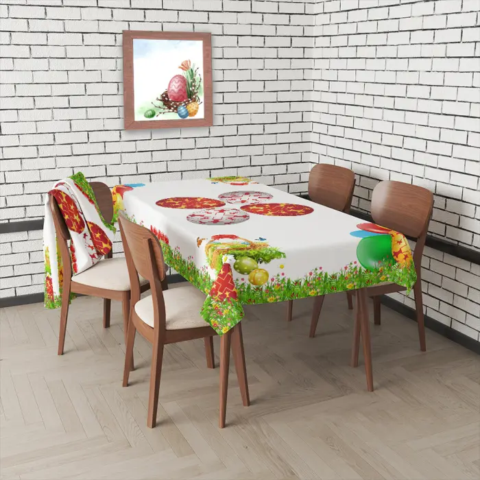 Покривка с великденски мотиви - 4087 - 2901 - Покривка с великденски мотиви - 4087 - 2901