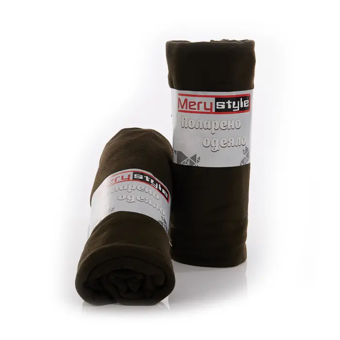 Поларено одеяло за намятане - Маслено зелено - 3368 - Поларено одеяло за намятане - Маслено зелено - 3368