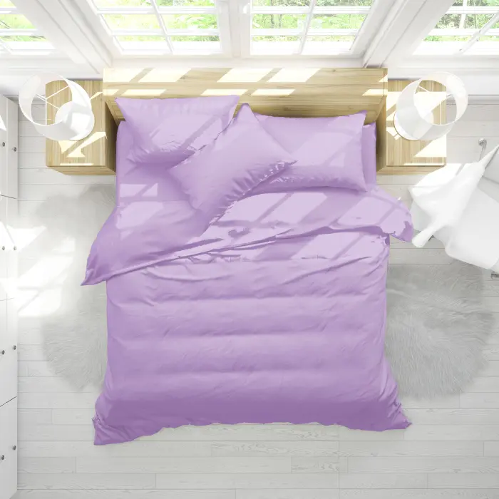 СПАЛЕН КОМПЛЕКТ РАНФОРС ЕДНОЦВЕТЕН ЛИЛАВО - 2194 - СПАЛЕН КОМПЛЕКТ РАНФОРС ЕДНОЦВЕТЕН ЛИЛАВО - 2194