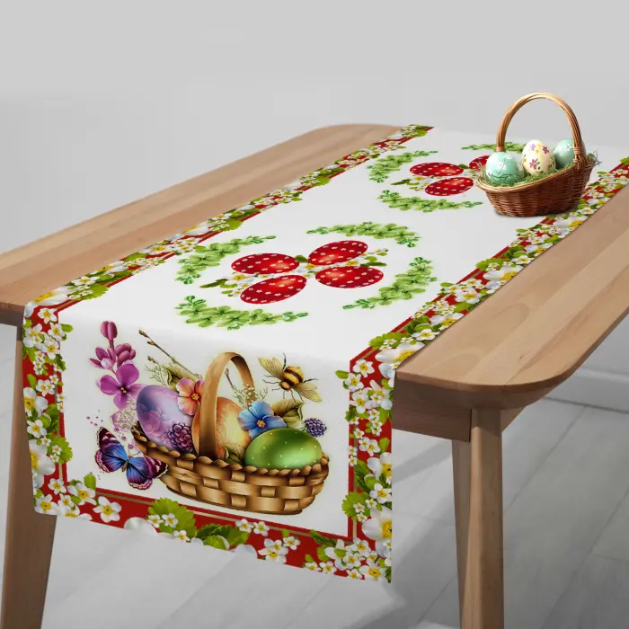 Тишлайфер за маса с великденски мотиви - 5115 - 2868 -  Тишлайфер за маса с великденски мотиви - 5115 - 2868