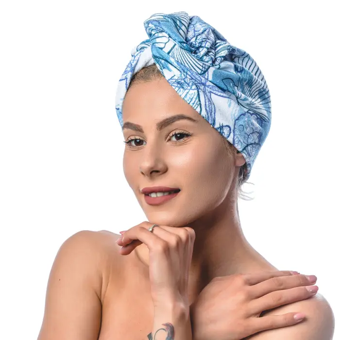 Тюрбан с принт комплект М7 - 1495 - Тюрбан с принт комплект М7 - 1495