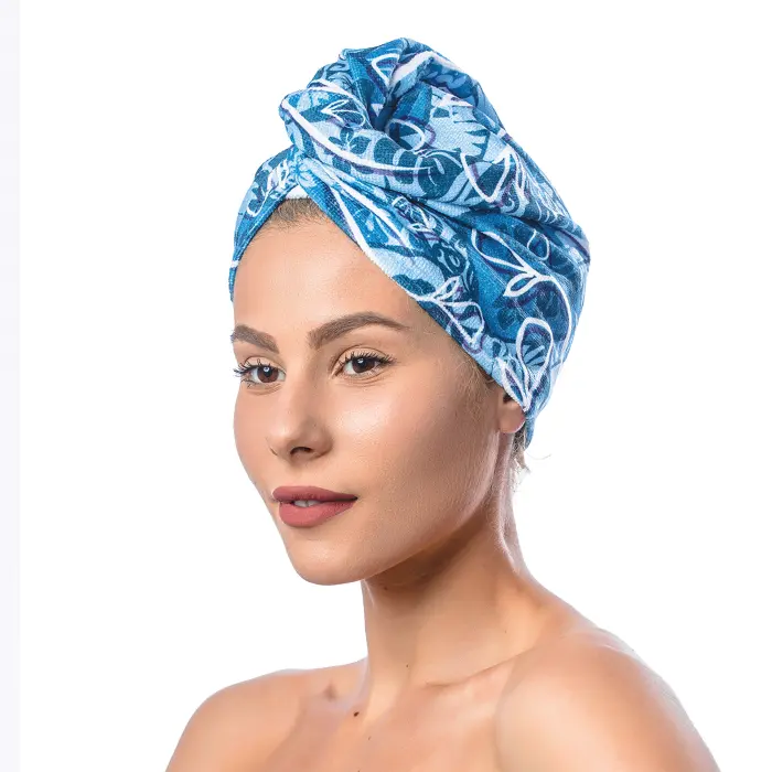 Тюрбан с принт комплект М8 - 1498 - Тюрбан с принт комплект М8 - 1498