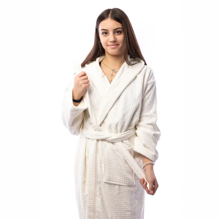 Юношески халат Елеганс - Крем - 2724 - Юношески халат Елеганс - Крем - 2724