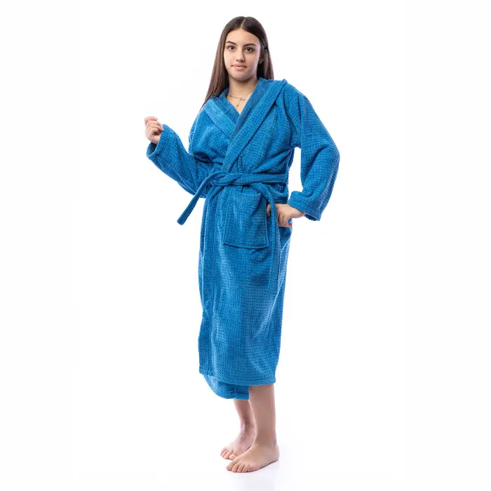 Юношески халат Елеганс - Морско синьо - 2728 - Юношески халат Елеганс - Морско синьо - 2728
