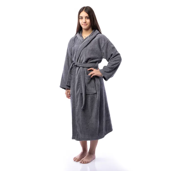 Юношески халат Елеганс - Сив - 2738 - Юношески халат Елеганс - Сив - 2738