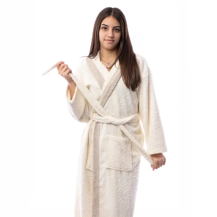 Юношески халат Маер - Крем - 2786 - Юношески халат Маер - Крем - 2786