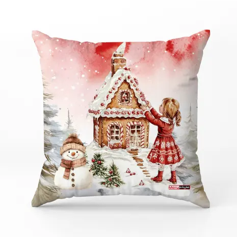 Декоративна възглавница с коледни мотиви - 5364