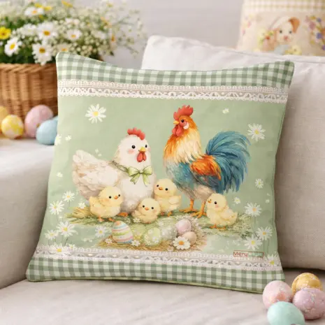 Декоративна възглавница - Великденски мотиви - 5430