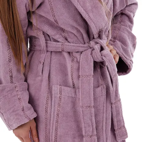 Халат нишка - Лилаво - дамски - Халат нишка - Лилаво - дамски