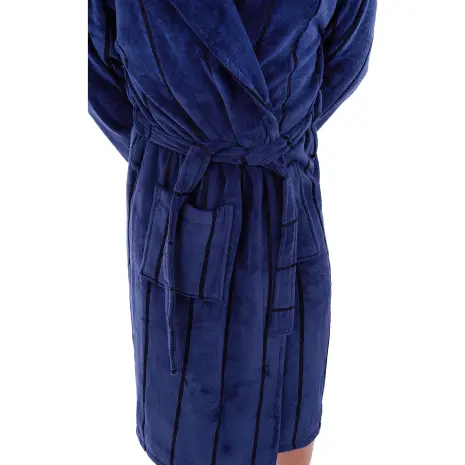 Халат нишка - Тъмно син - мъжки - Халат нишка - Тъмно син - мъжки