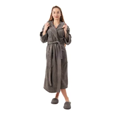Халат Севи лого - MS - тъмно сив- дамски - Халат Севи лого - MS - тъмно сив- дамски