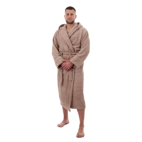 Халат ЖАКАРД - MS - Бежов - мъжки - Халат ЖАКАРД - MS - Бежов - мъжки