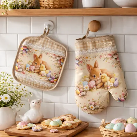 Комплект ръкохватки с великденски мотиви - 5440