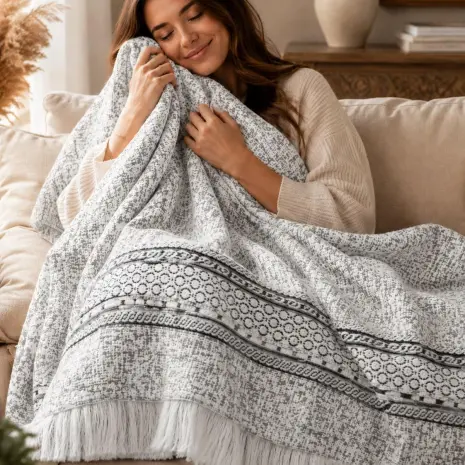 Одеяло Merystyle „Мека хармония“ - Сиво