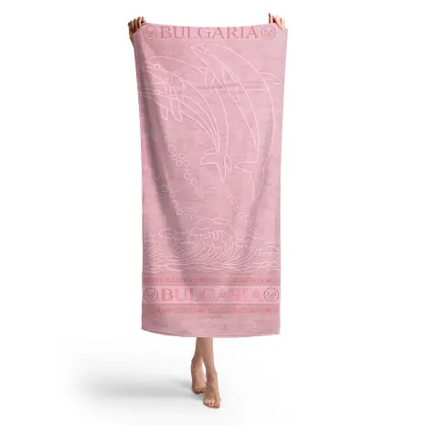 Плажна хавлия Делфин MS - Розово