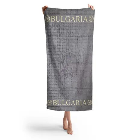 Плажна хавлия MS - Светло сиво