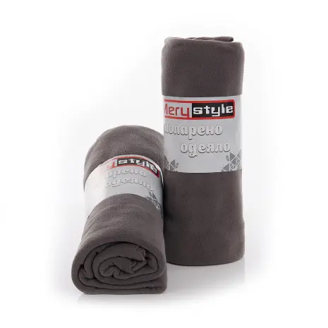 Поларено одеяло за намятане - Сиво - Поларено одеяло за намятане - Сиво