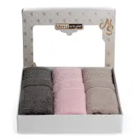 Комплект 3 броя хавлия микропамук в кутия - 1 - 1042 | Комплект 3 броя хавлия микропамук в кутия - 1 - 1042