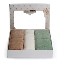 Комплект 3 броя хавлия микропамук в кутия - 2 - 1045 | Комплект 3 броя хавлия микропамук в кутия - 2 - 1045